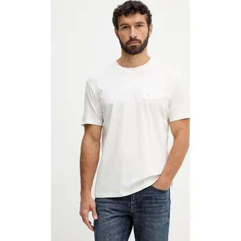 Pánské tričko Bavlněné tričko Armani Exchange XM002178.AF12308 béžová 01X, vel. S