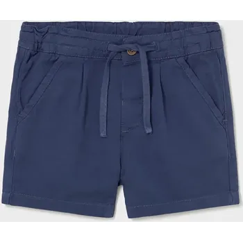 Chlapecké kraťasy Dětské šortky s přídavkem lnu Mayoral 1220.3F.Baby.PPY2 modrá 57X, vel. 80