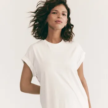 Dámské tričko Reserved - Tričko ze směsi modalu - bílá - 858EH-00X - 858EH-00X-XL