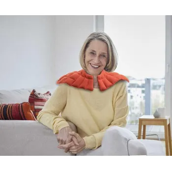 Polštář LiveX Zlín Livex nahřívací ramenní límec s levandulí světle modrá + DÁREK