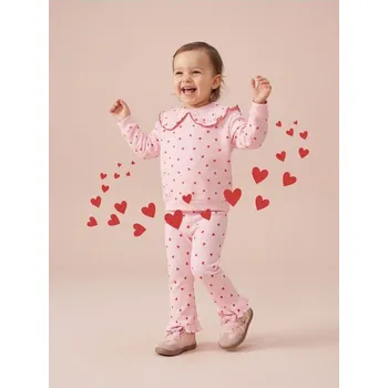 Dívčí oblečení Sinsay - Mikina s kulatým výstřihem - pastelová růžová - 020HH-03X - 020HH-03X-68