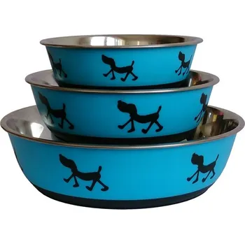 Miska pro psa Nerezová miska 750ml s potiskem M (modrá)