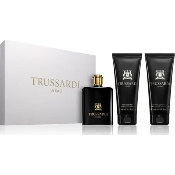 Pánský parfém Trussardi Uomo Uomo toaletní voda 100 ml + Uomo balzám po holení 200 ml + Uomo parfémovaný sprchový gel 200 ml