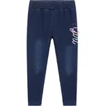 ZATEPLENÉ LEGÍNY PRO DÍVKY IMITACE RIFLÍ Barva: Modrá, Velikost: 116