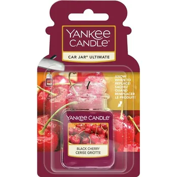 Vůně do auta Yankee Candle Black Cherry Vůně DO Auta - Luxusní Visačka 24 g