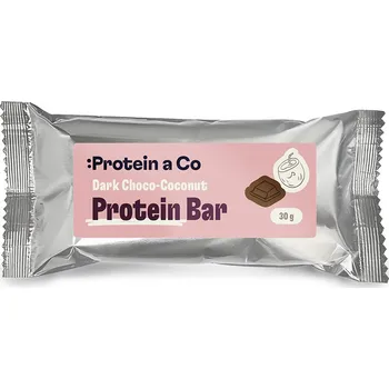 ProteinaCo Proteinová tyčinka s tmavou kakaovou polevou a náplní s kokosovou příchutí 30 g
