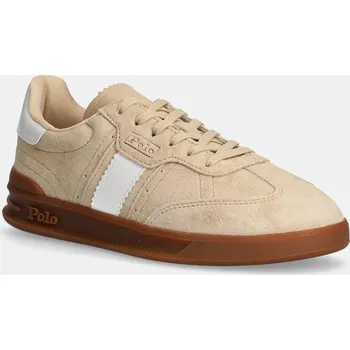 Pánská obuv Kožené tenisky Polo Ralph Lauren HTR Aera 804956688 béžová 80X, EUR 39