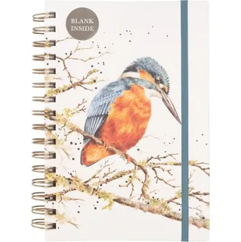 Zápisník Wrendale Designs Kroužkový blok Wrendale Designs "Pond Dipping", A5, 96 l., čistý - Ledňáček