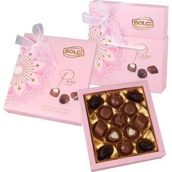 Cukrovinka Bolci Chocolates Bolci Rosa Dárková bonboniéra s taškou 130g