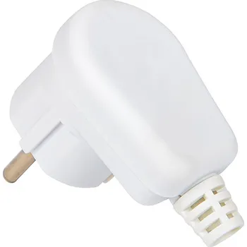 Elektrická zásuvka Bílá úhlová elektrická zástrčka 16A
