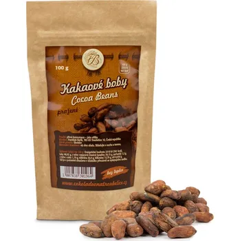 Kakaové boby pražené, neloupané, Čokoládovna Troubelice Hmotnost: 1 kg