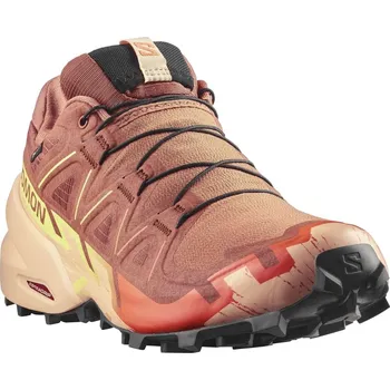 Dámská sportovní obuv Salomon Speedcross 6 GTX W L47986000 - pecan brown/almond cream/sunny lime 36