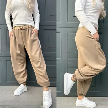 Dámské kalhoty Máslové kalhoty HERDY Barva: Světle hnědá