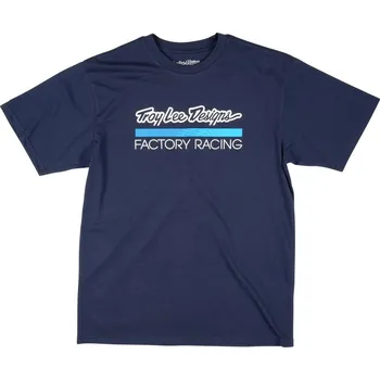 Oblečení a móda Triko s krátkým rukávem TROY LEE DESIGNS FACTORY RACING NAVY / BLUE (70166903) - M