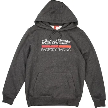 Oblečení a móda Mikina s kapucí TROY LEE DESIGNS FACTORY RACING BLACK HEATHER / RED (73166900) - M