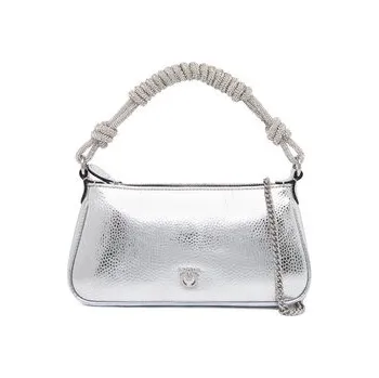 Kabelka PINKO Half Moon Baguette Mini AI 25-26 PLTT 105915 A2WD Stříbrná OS