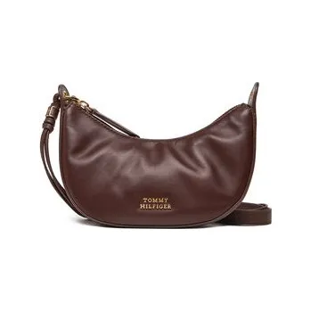 Módní doplněk Kabelka Tommy Hilfiger Moon Leather Mini Crossover AW0AW17466 Hnědá OS