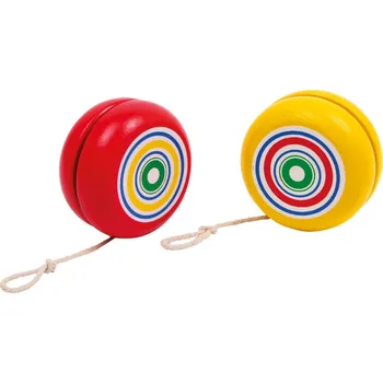 Jojo small foot Dřevěné jojo spirála červená 1 ks