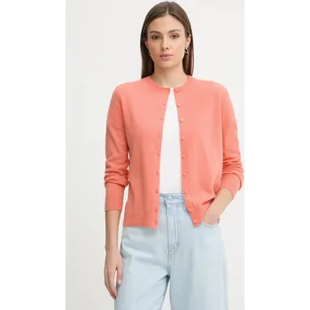 Dámský svetr Vlněný kardigan United Colors of Benetton 1002D5485 oranžová 24X, vel. L
