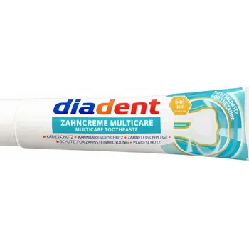 zubní pasta Diadent zubní gel Multicare s fluoridem a zinkem 125 ml