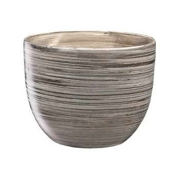 Obal na květináč Obal na květník PURKYNĚ GREY keramický matný d29x26cm