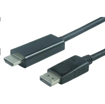 Kabel do PC PREMIUMCORD Kabel DisplayPort 1.2 na HDMI 2.0, pro rozlišení 4Kx2K@60Hz, 3m