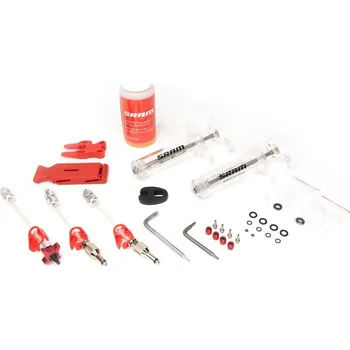 Brzda na kolo SRAM Pro DOT Bleed Kit V2 + olej DOT 5.1 (Odvzušňovací sada SRAM Pro DOT (2ks olivek s trny, bleed bloky, Torx , crowfoot, Bleeding Edge)