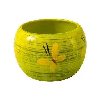 Obal na květináč Obal na květník MANES BUTTERFLY keramický lesklý d16x16cm