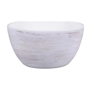 Obal na květináč Žardinka PURKYNĚ WHITE keramická matná d20x12cm