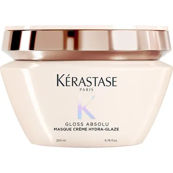 Vlasová regenerace Kérastase Gloss Absolu Créme Hydra-Glaze Masque - Hydratačně-uhlazující krémová maska určená pro pevné, krepaté vlasy 200 ml