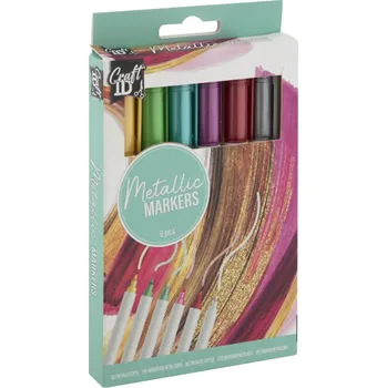 Kancelář Grafix Metalické popisovače, 6 ks