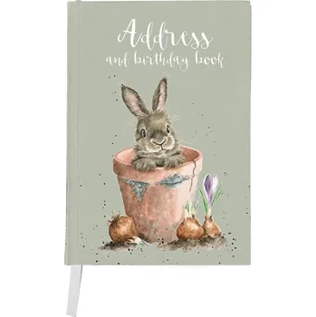 Zápisník Wrendale Designs Adresář Wrendale Designs "The Flower Pot", A6 - Králík