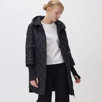 Reserved - Dlouhá bunda s kapucí - černý - 536IA-99X - 536IA-99X-XL