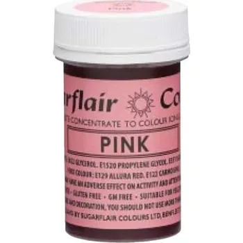 Potravinářské barvivo Sugarflair Gelová barva Růžová (Pink) 25g