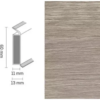 Döllken EP 60/13 flex life 2258 limed grey wood soklová lišta (10 ks / bal.)