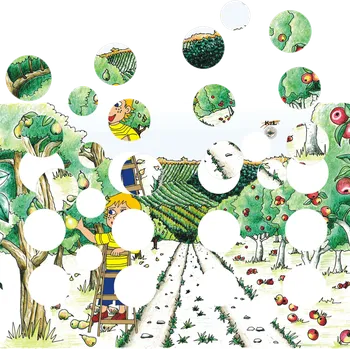 Doplněk pro dětské hřiště OVOCE MAX - skládačka 24 koleček s magnetem