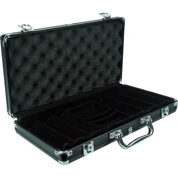 Hliníkový kufr černý na 300 ks žetonů