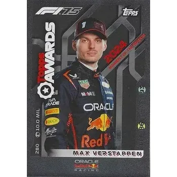 Sběratelská karetní hra F1 Max Verstappen Topps Awards (Originální sběratelská kartička F1 2025)