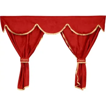 Autodoplněk Truck závěsy – Classic (3v1), MAN TGA & TGX – XXL CAB. - červené