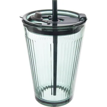 Sklenice Sklenice s víčkem a brčkem VERDE 0,46 l, 1 ks ORION