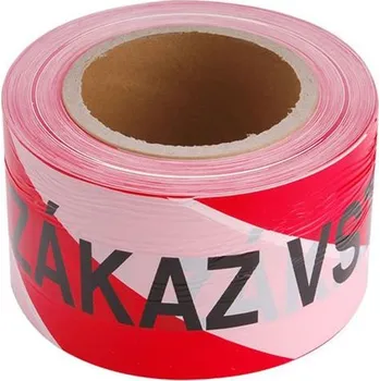Výstražná páska Páska výstražná 75mm x 250m EXTOL CRAFT 9568 červeno-bílá ZÁKAZ VSTUPU