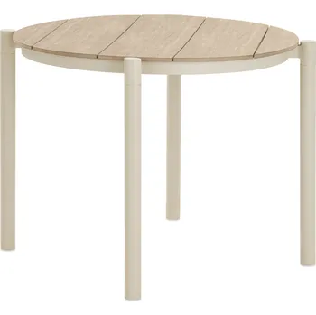 Zahradní stůl House Nordic Zahradní jídelní stůl ABELA béžový ø90 cm 7501155