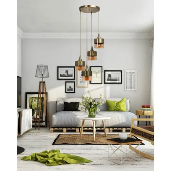 Osvětlení ASIR Lustr SAHRA 4 zlatá