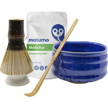 Čaj Malumo Matcha set modrý Varianta setu: Matcha set s Ceremonial BIO Matchou 30 g