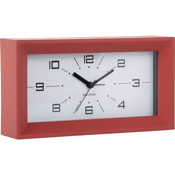 Budík Karlsson, Budík Lujo obdélníkový, červený - Formadore