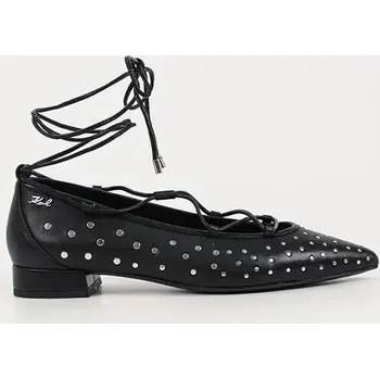 Dámské baleríny Kožené baleríny Karl Lagerfeld KERRIE KL40156.00S černá 99X, EUR 36