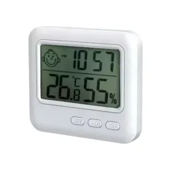 Meteostanice Digitální teploměr s vlhkoměrem bílý, AG780