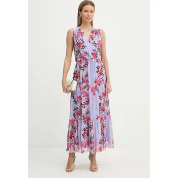 Dámské šaty Šaty s příměsí hedvábí Fracomina FR26SD3018W774R8 modrá 55X, vel. L