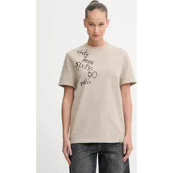 Pánské tričko Bavlněné tričko Miss Sixty 6S4SJ15400 béžová 80X, vel. M