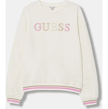 Chlapecká mikina Dětská bavlněná mikina Guess J6RQ01.KAD74.PPY2 béžová 01X, vel. 122-125